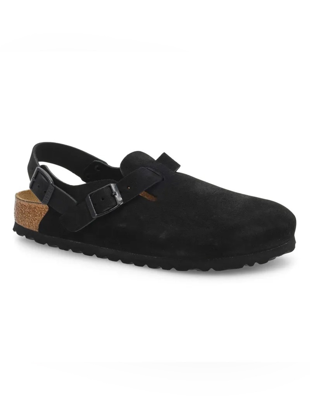 Birkenstock Tokio Black Suede Clogs